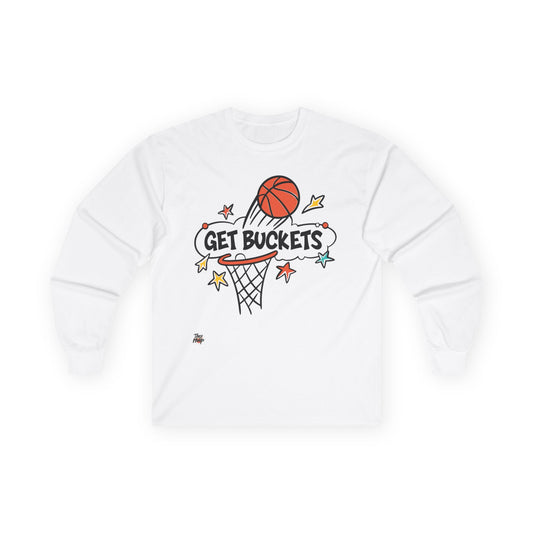 Get Buckets Cotton Long Sleeve Tee