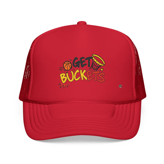 Get Buckets Trucker Cap - Basketball Graphic Mesh Hat